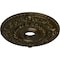Ekena Millwork Rose Ceiling Medallion (Fits Canopies up to 7 1/4"), 18"OD x 3 1/2"ID x 1 1/2"P, Green Gold CM18ROGGS - alternate 2